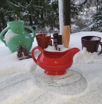 GRAVY BOAT/SAUCEBOAT scarlet red NEW FIESTAWARE FIESTA