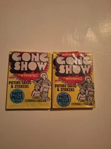1977 Fleer GONG SHOW Lot of 2  Unopened Wax Packs - Picture 1 of 2