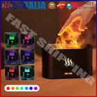 AU 180ml Fire Flame Humidifier Change Color Portable for Home Room Office