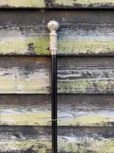 Brass Antique Head Handle Design Vintage Wooden Walking Cane Stick Victorian - Picture 1 of 8