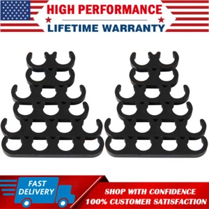 12 telares separadores de alambre con bujía negra de 7 mm 8 mm para Chevy GMC Ford - Imagen 1 de 12