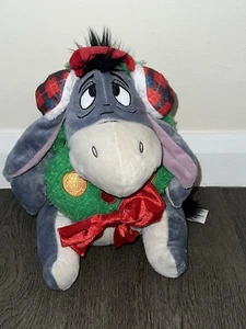 Disney Store Eeyore Donkey Winnie Puuh Christmas Holiday Plüsch Teddybär - Bild 1 von 4