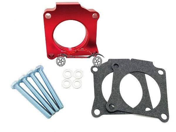 Billet Red Throttle Body Spacer For 00-04 Toyota Celica & Corolla 1.8L DOHC - Image 1 of 1