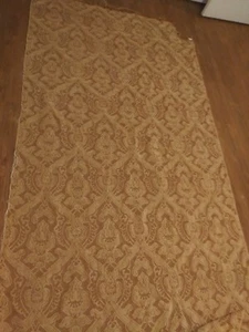 Baker Knapp Tubbs Chenille Cut Velvet Fabric  6 plus yards Butterscotch color - Picture 1 of 10