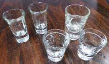 Set Of 4-VTG - 3 in and 2 1/4 In Tall Clear Shot Glasses