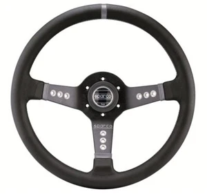 Volante Sparco L777 gamuza negra 350 mm de diámetro Plato 63mm - Imagen 1 de 1