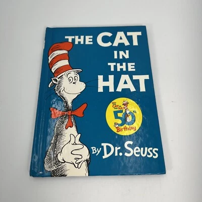 The Cat in the Hat Dr. Seuss Hardcover 50th Birthday Edition Children's Book - Image 1 of 4