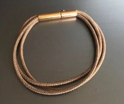 Pierre Lang Armband rosé / braun / Leder handgenäht AS 17,5 cm *** Neuwertig *** - Bild 1 von 2