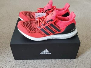 Adidas Ultraboost 1.0 Solar Orange Red Sz 9 FU6648 NEW RARE - Picture 1 of 5