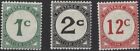 British Guiana 1940 Posage Due   3 Values Missing 4C Mint Vlmm