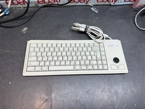 Clavier USB Cherry ML4400 Trackball BLANC USA DISPOSITION OCCASION TESTÉ FONCTIONNEL #3i - Photo 1/2