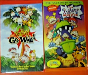 Lot of 2 VHS Paramount Nickelodeon Rugrats Movie (bonus short cat dog) Go Wild - Picture 1 of 4