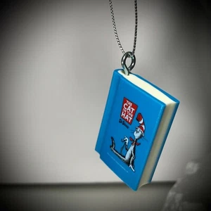 "MINI DR SEUSS LIBRO ADORNO DE LIBRO regalo de Navidad ¡EL GATO EN EL SOMBRERO a prueba de roturas! - Imagen 1 de 2