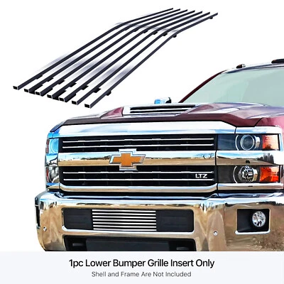 Fits 2015-2019 Chevy 2500HD/ 3500HD Lower Bumper Billet Grille Insert - Image 1 of 4