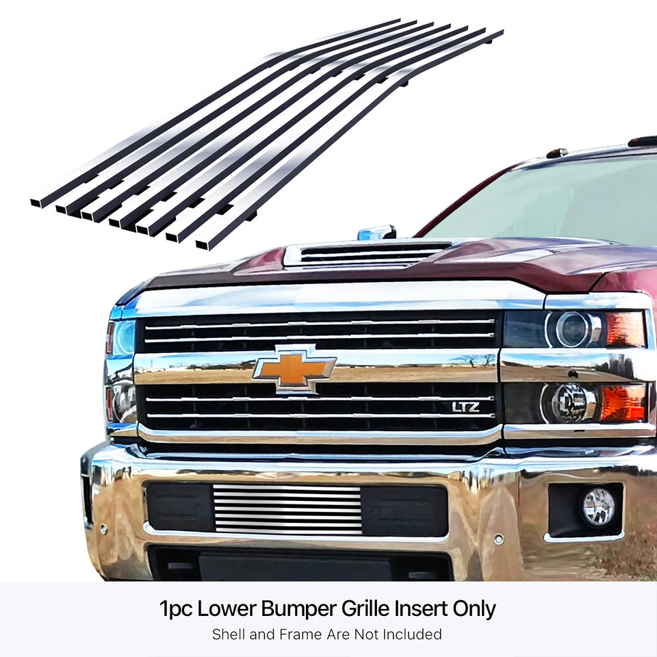 Fits 2015-2019 Chevy 2500HD/ 3500HD Lower Bumper Billet Grille Insert - Image 1 of 4