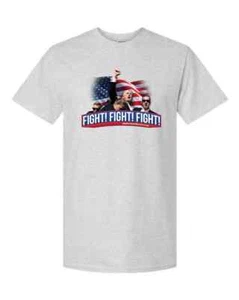 ¡LUCHA DE DONALD TRUMP! ¡LUCHA! ¡LUCHA! CAMISETA GRIS ADULTO - MAYORDOMO, FOTO PA RALLY - Imagen 1 de 1