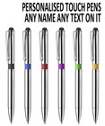 Promotional Personalised Laser Engraved Metal Ballpoint Stylus Pen!