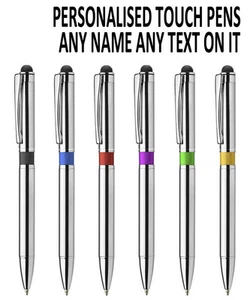 Promotional Personalised Laser Engraved Metal Ballpoint Stylus Pen! - Picture 1 of 22