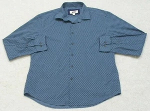Camisa de Vestir Joseph Abboud Azul Algodón Hombre Botón Frontal XL Hombres Extra Grande 1-39 - Imagen 1 de 4