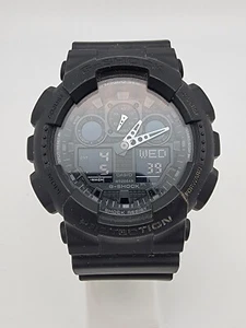 Casio G-Shock 5081 GA-100 Analog Digital Black Quartz Men’s Wrist Watch 20 BAR - Picture 1 of 13