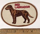 Vintage Red Labrador Retriever Dog Breed Patch Sew On Animal New Old Stock