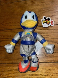 VINTAGE DISNEY STORE SPACE DONALD DUCK BEANBAG PLUSH NWT - Picture 1 of 8