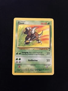 Pinsir 29/130 EXC Non Holo Rare Base Set 2 Pokemon Card Vintage 1999 WOTC 3 - Picture 1 of 4