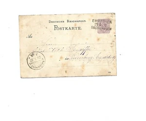 BP / EMMERICH / 23.5.II / OBERHAUSEN Grot.-L3 1887 auf P12 (etwas stockfleckig)  - Bild 1 von 2
