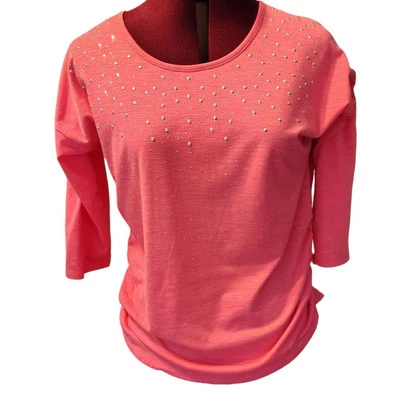 Breckenridge Lados Reunidos Tejido Elástico Manga 3/4 Gema Mejorada Frontal Talla PM Foto 1 de 4