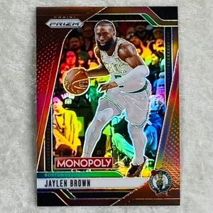 Jaylen Brown SN# /299 SP Monopoly 2024-25 NBA Prizm Brown Parallel Card #17 - Picture 1 of 2
