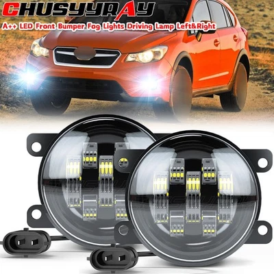 a+ Para Subaru XV 2013-2020 Crosstrek Luz antiniebla LED delantera Parachoques Lámpara izquierda y derecha Foto 1 de 4