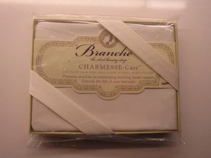 Branche weiß Seide Charmeuse 20" x 28" Standard/Queen Kissenbezug -- Neu im Karton - Bild 1 von 5