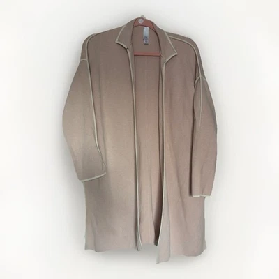 Suéter Cárdigan Tejido Largo Medio Frente Abierto Rosa Rubor MARLA WYNNE, Mediano Foto 1 de 4