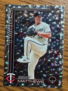 2025 Topps Silver Crackle Foil #283 Zebby Matthews Minnesota Twins (3165) - Bild 1 von 2