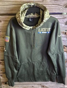 DETROIT LIONS NIKE NFL SALUTE TO SERVICE MENS HOODIE SIZE MEDIUM - Picture 1 of 8