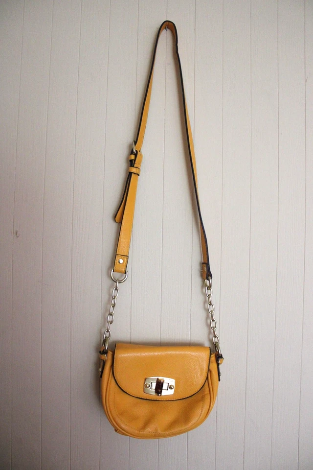 Merona желтый искусственной кожи маленькая сумка через плечо сумочка - Изображение 1 из 4