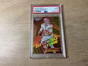 2023 Panini Illusions Patrick Mahomes II Shining Stars Red 16/75 PSA 9 MINT - Picture 1 of 2