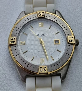 Vintage 90er GRUEN Divers Style 2-Tone Herren Quarzuhr läuft super - Bild 1 von 5