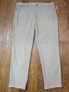 Goodthreads Light Khaki Brow Slim Flat Front Corduroy Long Pant Men 42WX32L~NWT~ - Picture 1 of 8