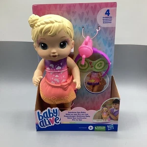 Baby Alive Rainbow Spa Baby Blonde Hair 2023 Hasbro Doll  New - Picture 1 of 4