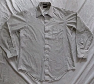Vintage Bronzini Shirt Button-Front Western Roper Cowboy Gray Mens Size 16 - Picture 1 of 14
