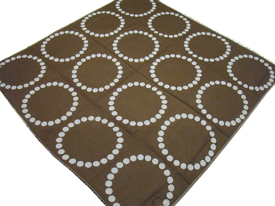 Fine Indian Table Overlay Wool Vintage Style Elegant Jamawar Linen Topper 60in - Image 1 of 1