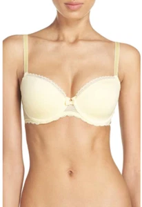 'Camiseta parisina amarillo cítrico Chantelle Intimates' sujetador acolchado camiseta 34DDD 1476 - Imagen 1 de 1