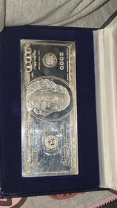 100 Silver Dollar Bill 2000 1 Troy Pound - Picture 1 of 5