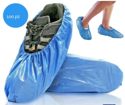 COPRISCARPE MONOUSO TNT 100 PEZZI 50 PAIA RESISTENTE CALZARI USA E GETTA - Immagine 1 di 3