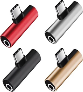 2 in 1 Type-C USB C to 3.5mm AUX Audio Headphone Jack Adapter Charger Cable New - Picture 1 of 2