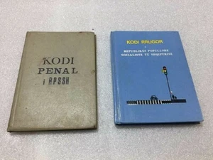old 2 albanian small books-Enver Hoxha-communism time-KODI PENAL-KODI RRUGOR-RAR - Picture 1 of 20