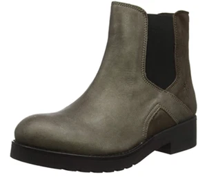 Botas al tobillo Fly London para mujer Boge488fly Chelsea gris tierra Reino Unido 5 - Imagen 1 de 3