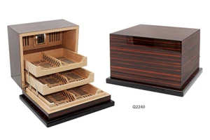 MOBILE PORTASIGARI HUMIDOR 3 PIANI “INVERSA" CIGAR CASE HUMIDOR LUBINSKI Q2240 - Foto 1 di 1