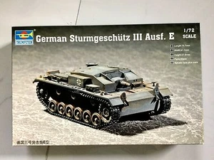TRUMPETER 1/72 WW II German Sturmgeschutz III Ausf. E Tank Model Kit # 07258 NIB - Bild 1 von 4